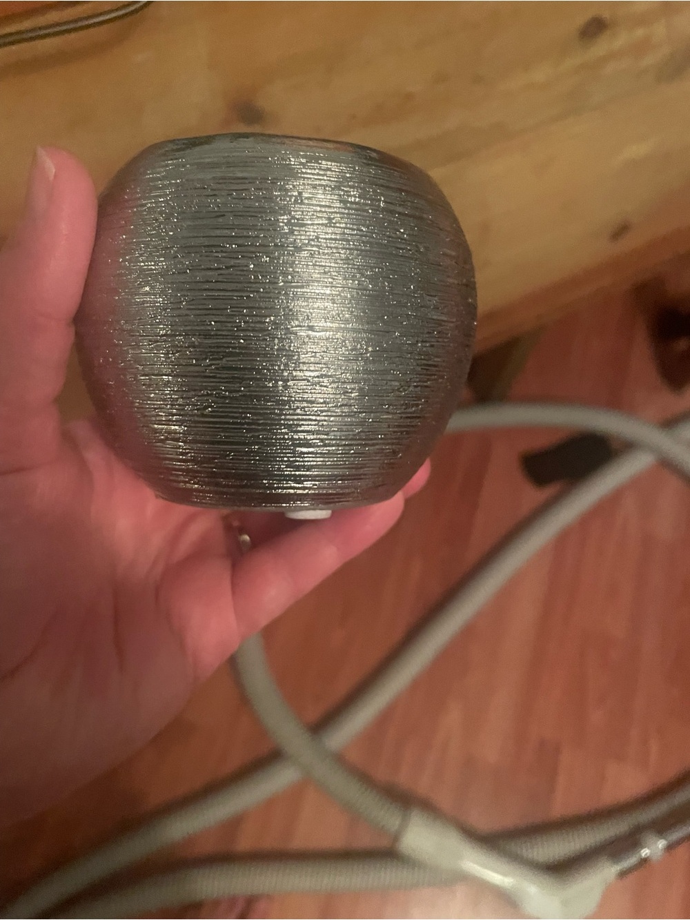 Metallic Silver Decorative Accent Vase - Home Accents